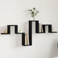 Étagère murale noir 104,5x10x43 cm bois d'ingénierie