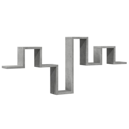 Étagère murale gris béton 104,5x10x43 cm bois d'ingénierie