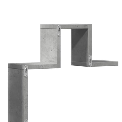Étagère murale gris béton 104,5x10x43 cm bois d'ingénierie
