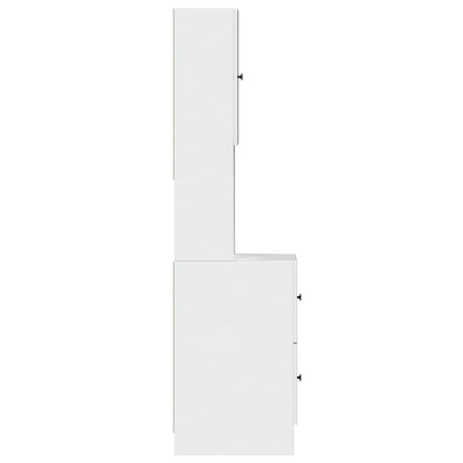 Mueble de cocina blanco 35x50x180 cm madera de ingeniería