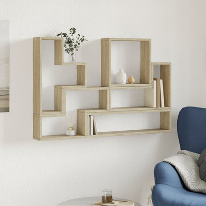 Étagère murale chêne sonoma 96x12x64 cm bois d’ingénierie