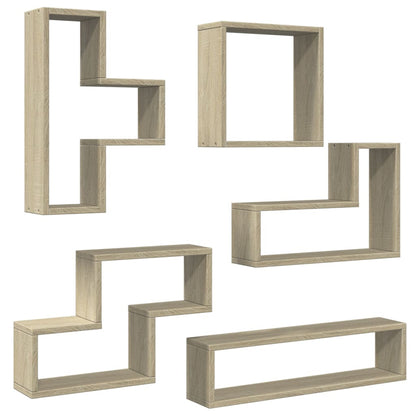 Étagère murale chêne sonoma 96x12x64 cm bois d’ingénierie
