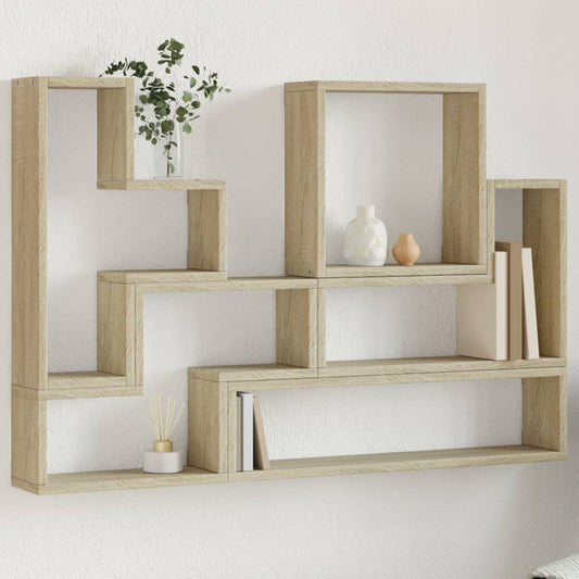 Étagère murale chêne sonoma 96x12x64 cm bois d’ingénierie