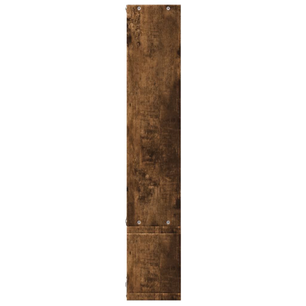 Étagère murale chêne fumé 96x12x64 cm bois d'ingénierie