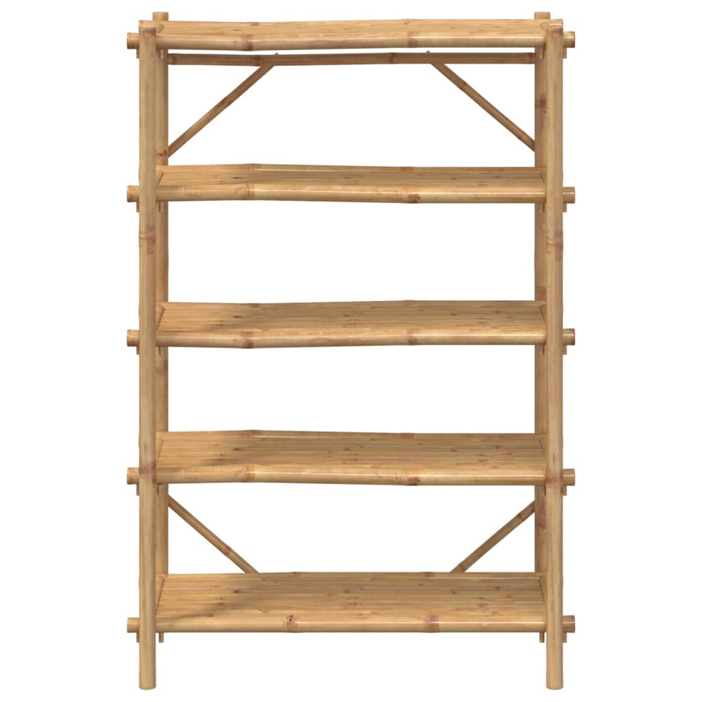 Étagère à 5 niveaux 100x40x150 cm bambou