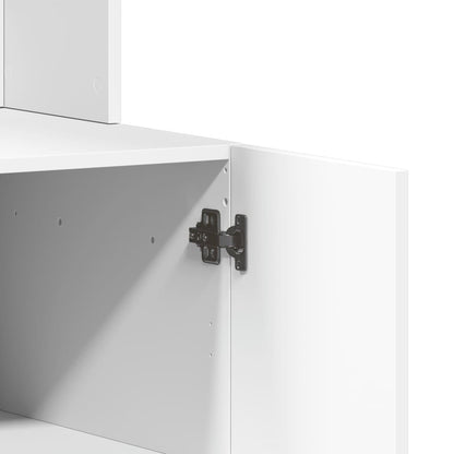 Mueble de cocina blanco 95x50x180 cm madera contrachapada