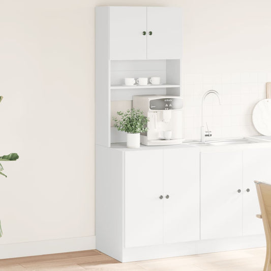 Mueble de cocina blanco 60x50x180 cm madera de ingeniería