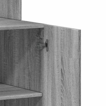 Mueble de cocina Sonoma gris 60x50x180 cm madera de ingeniería