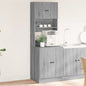 Mueble de cocina Sonoma gris 60x50x180 cm madera de ingeniería