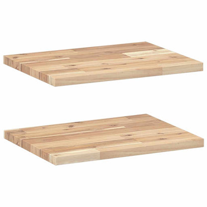 Étagères flottantes 2 pcs 40x30x2 cm acacia massif non traité
