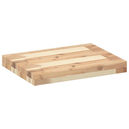 Étagères flottantes 2 pcs 40x30x4 cm acacia massif non traité