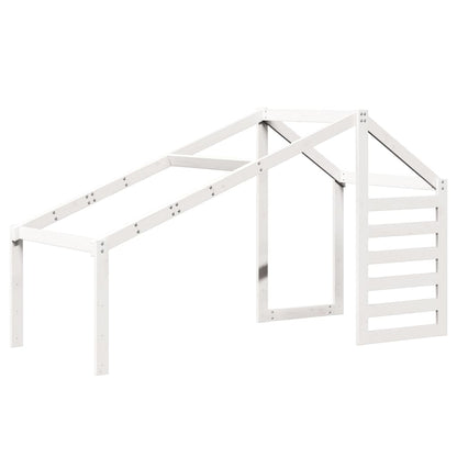 Lit superposé sans matelas blanc 90x190 cm bois de pin massif