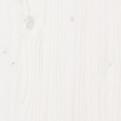 Lit superposé sans matelas blanc 90x190 cm bois de pin massif