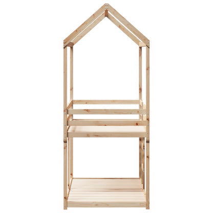 Lit superposé sans matelas 80x200 cm bois de pin massif