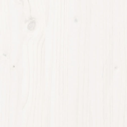 Lit superposé sans matelas blanc 80x200 cm bois de pin massif
