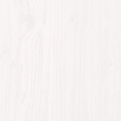 Lit superposé sans matelas blanc 90x190 cm bois de pin massif