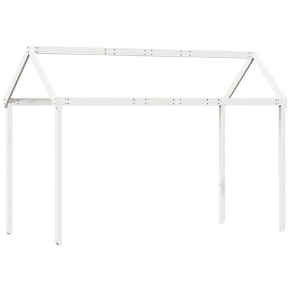 Lit superposé sans matelas blanc 75x190 cm bois de pin massif