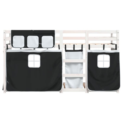 Lit superposé sans matelas 80x200 cm bois de pin massif