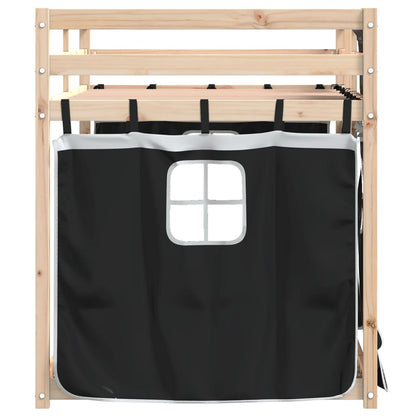 Lit superposé sans matelas 75x190 cm bois de pin massif