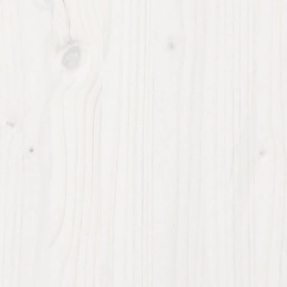 Lit superposé sans matelas blanc 80x200 cm bois de pin massif