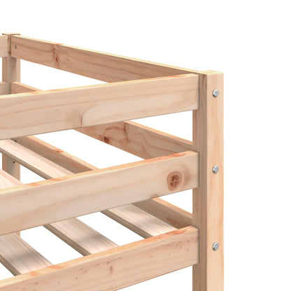Lit superposé triple sans matelas 90x190 cm bois de pin massif