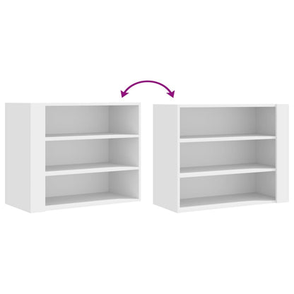 Armoire murale blanc 75x35x60 cm bois d'ingénierie