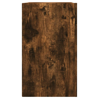 Armoire murale chêne fumé 75x35x60 cm bois d'ingénierie