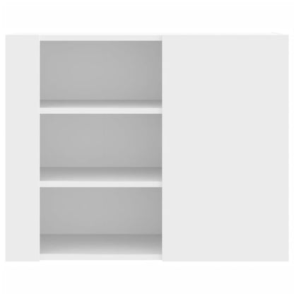Armoire murale blanc 75x35x60 cm bois d'ingénierie