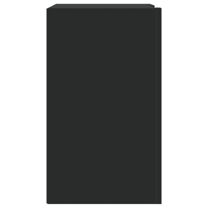 Armoire murale noir 75x35x60 cm bois d'ingénierie