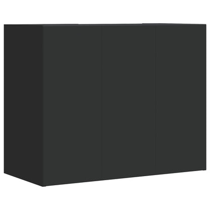 Armoire murale noir 75x35x60 cm bois d'ingénierie