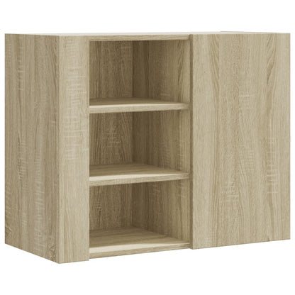 Armoire murale chêne sonoma 75x35x60 cm bois d'ingénierie