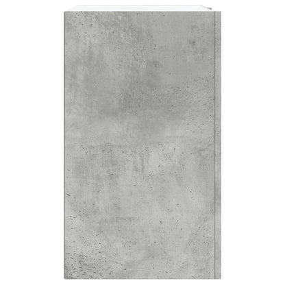 Armoire murale gris béton 75x35x60 cm bois d'ingénierie
