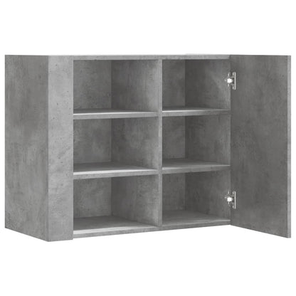 Armoire murale gris béton 75x35x60 cm bois d'ingénierie