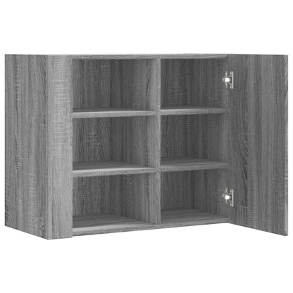 Armoire murale sonoma gris 75x35x60 cm bois d'ingénierie