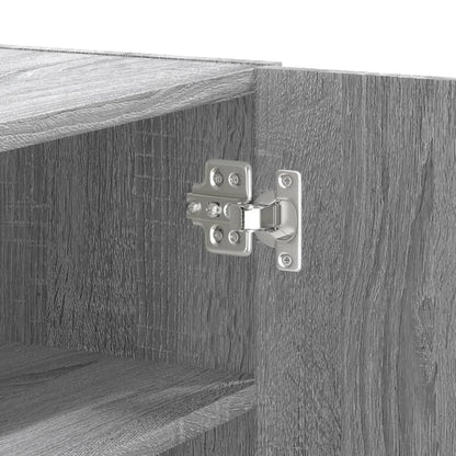 Armoire murale sonoma gris 75x35x60 cm bois d'ingénierie