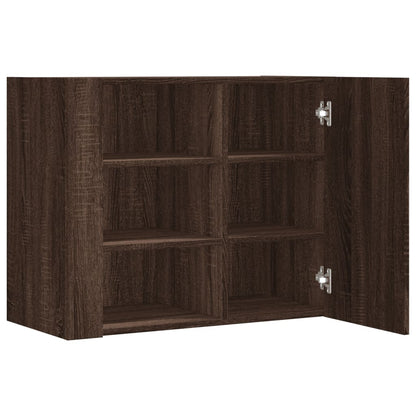 Armoire murale chêne marron 75x35x60 cm bois d'ingénierie
