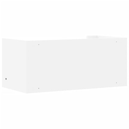 Étagère murale blanc 70,5x35x30,5 cm bois d'ingénierie