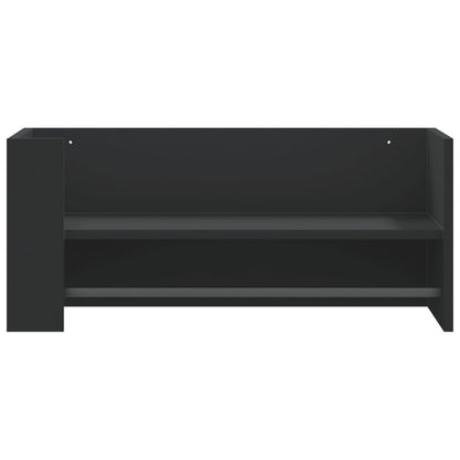 Étagère murale noir 70,5x35x30,5 cm bois d'ingénierie