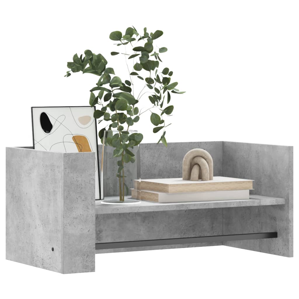 Étagère murale gris béton 70,5x35x30,5 cm bois d'ingénierie