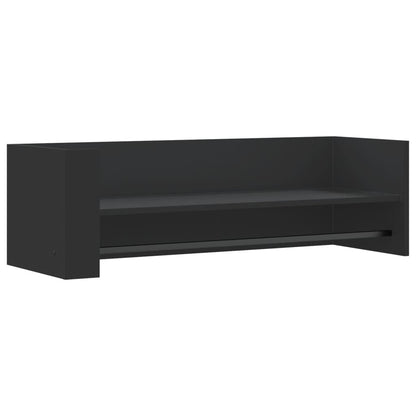 Étagère murale noir 100x35x30,5 cm bois d'ingénierie