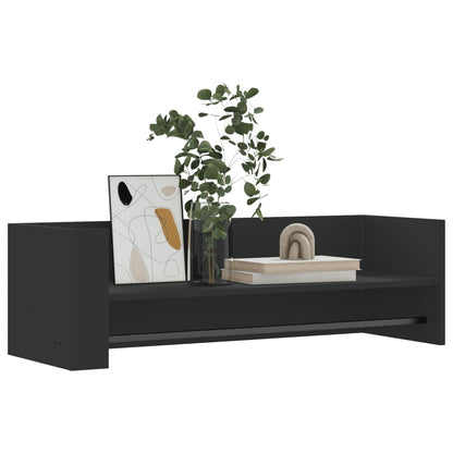 Étagère murale noir 100x35x30,5 cm bois d'ingénierie