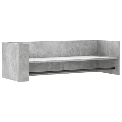 Étagère murale gris béton 100x35x30,5 cm bois d'ingénierie