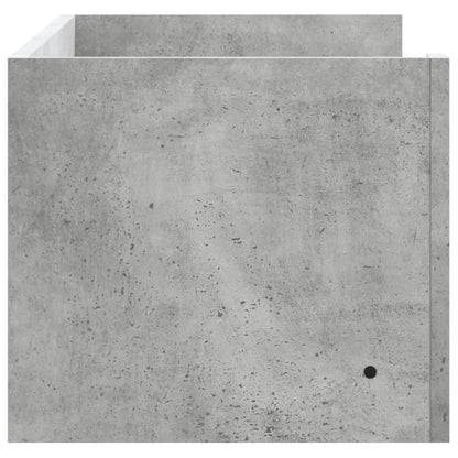 Étagère murale gris béton 100x35x30,5 cm bois d'ingénierie