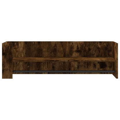 Étagère murale chêne fumé 100x35x30,5 cm bois d'ingénierie