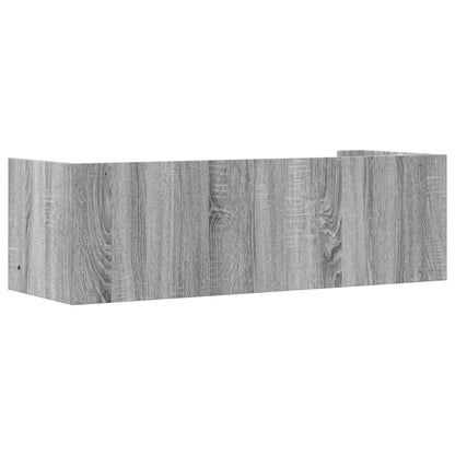 Étagère murale sonoma gris 100x35x30,5 cm bois ingénierie