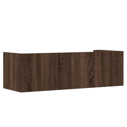 Étagère murale chêne marron 100x35x30,5 cm bois d'ingénierie