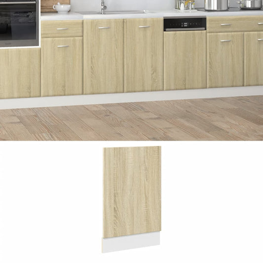 Panneau de lave-vaisselle Chêne Sonoma 45 x 3 x 67 cm Bois d'ingénierie