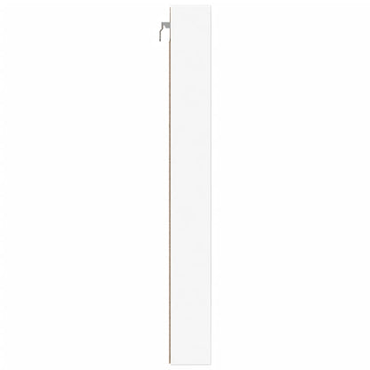 Armoire à vitrine blanc 100x8,5x75 cm bois d'ingénierie