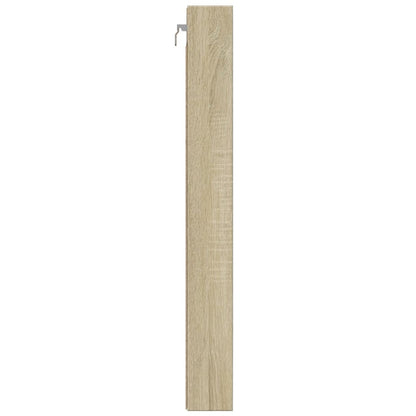 Armoire à vitrine chêne sonoma 100x8,5x75 cm bois d'ingénierie