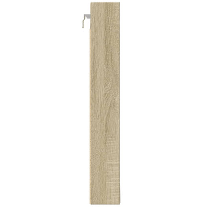 Armoire à vitrine chêne sonoma 100x8,5x58 cm bois d'ingénierie